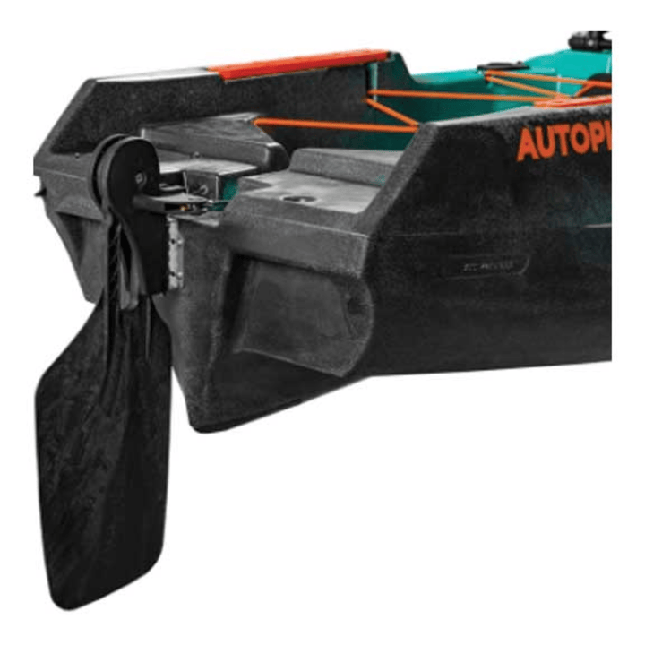 Meyer Old Town Sportsman AutoPilot 120 steel camo fishing kayak with motorized sit-on-top design for recreational use