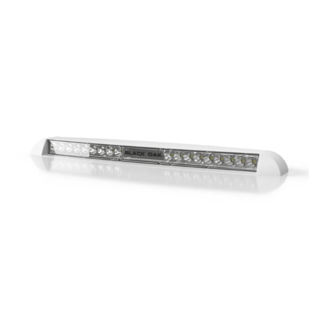 Black Oak LED 10W Low Pro Light Bar Spot Beam White Housing Undermount - POWER FIT SHOP — Powering Preparedness, Health &amp; Home