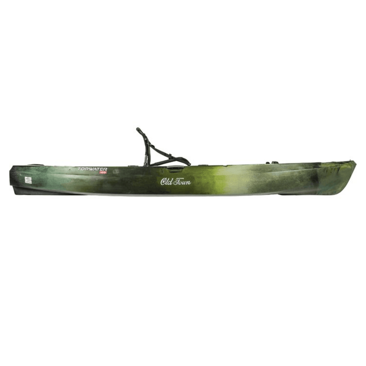 Meyer Old Town Topwater 12 ft sit-on-top paddle kayak with First Light color, lightweight single-layer design for recreational water trips.