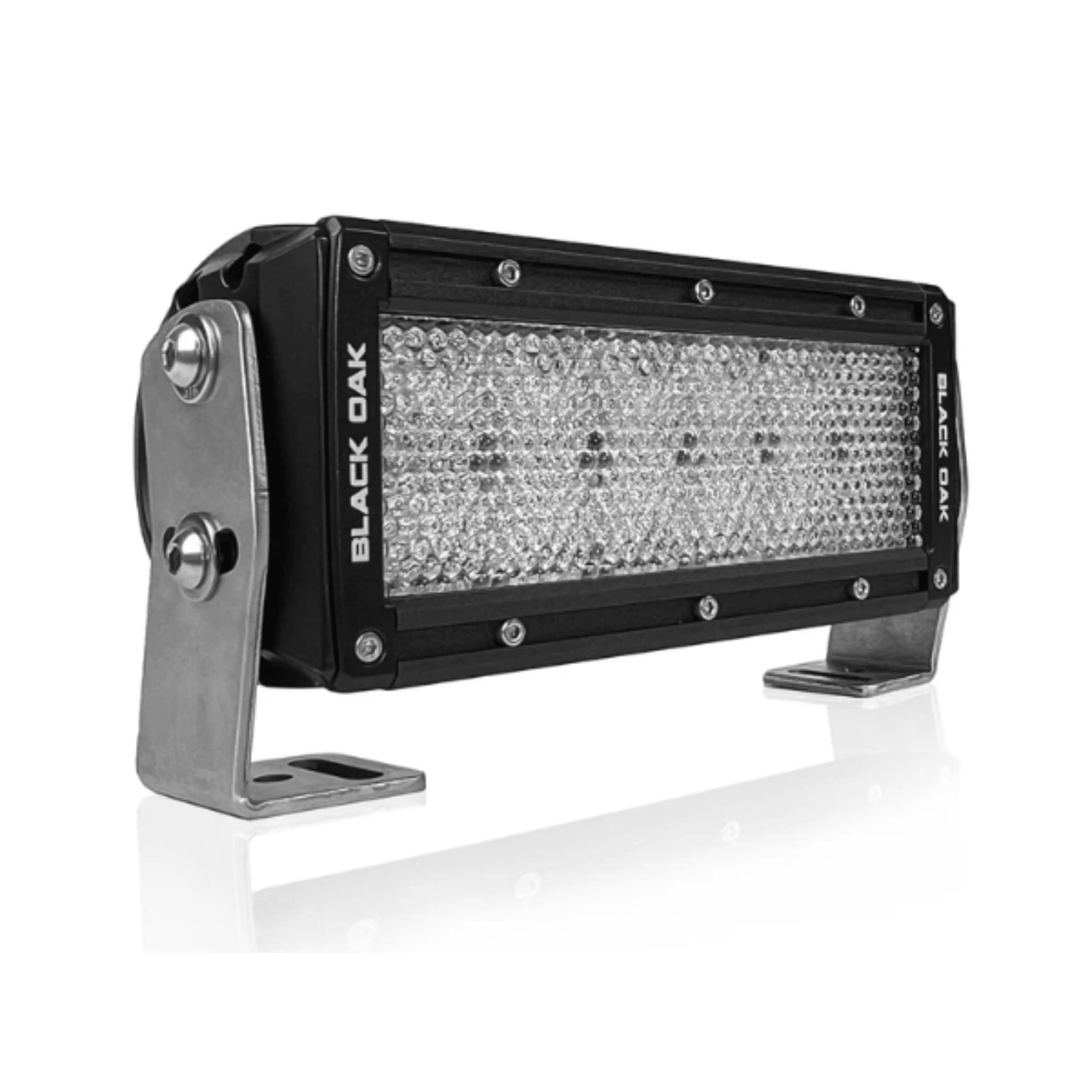 Black Oak LED 10 in. Single Row Slim Light Bar 5W Dual Color Combo Beam - POWER FIT SHOP — Powering Preparedness, Health & Home