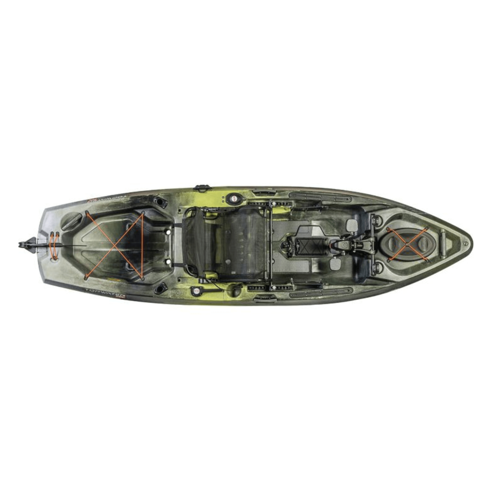 Meyer Old Town Topwater 106 PDL sit-on-top fishing kayak with pedal drive, 10 ft 6 in, in First Light color, for recreational paddling.
