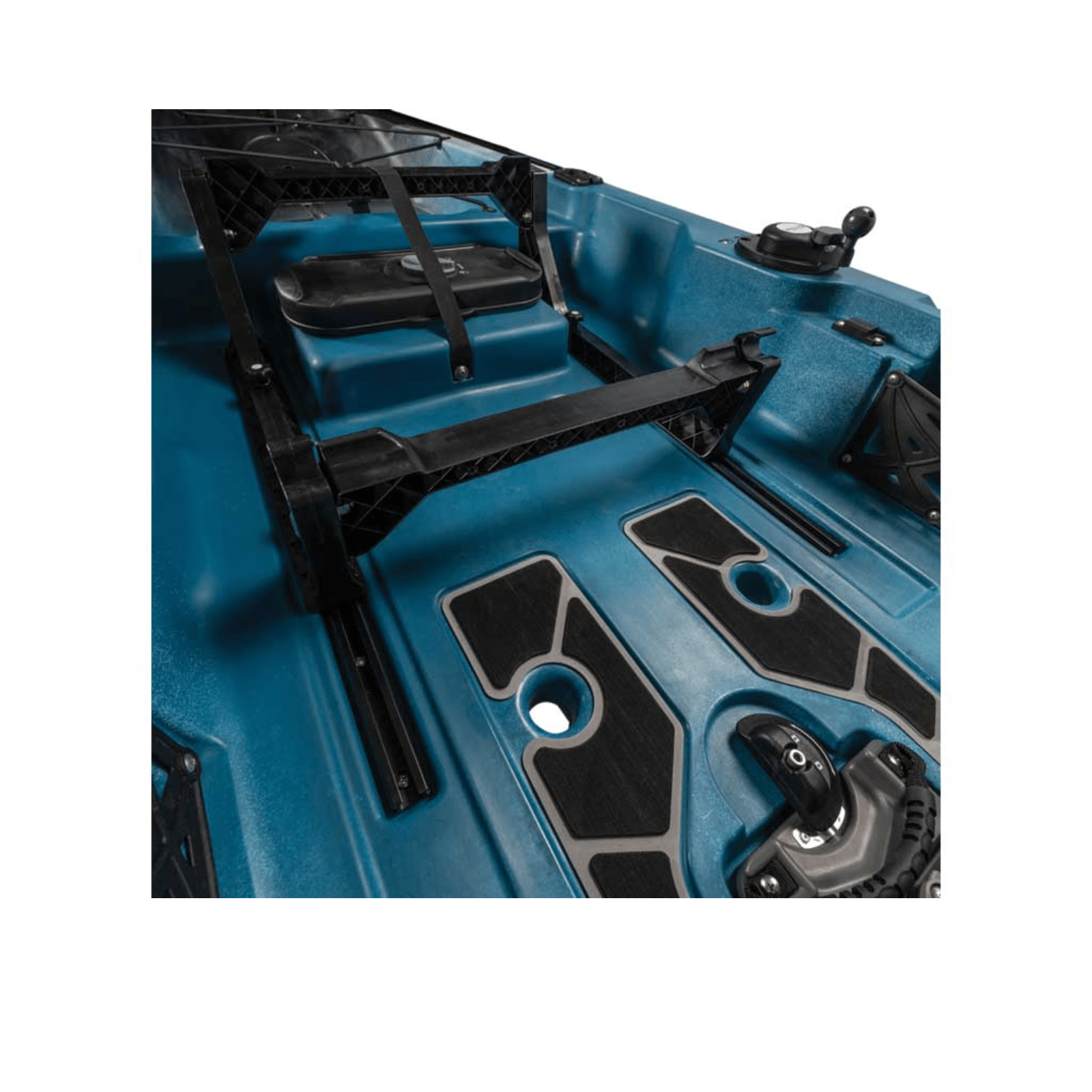 Meyer Old Town Sportsman PDL 120 Pro kayak, 12 ft storm sit-on-top fishing kayak with pedal drive, ideal for recreational paddling.
