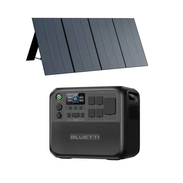 BLUETTI AC200L Solar Ready Portable Power Station 2400W + 350W Solar Panel
