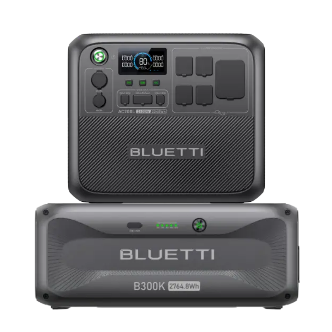 BLUETTI AC200L Solar Ready Power Station 2400W + B300K Battery 2764.8Wh
