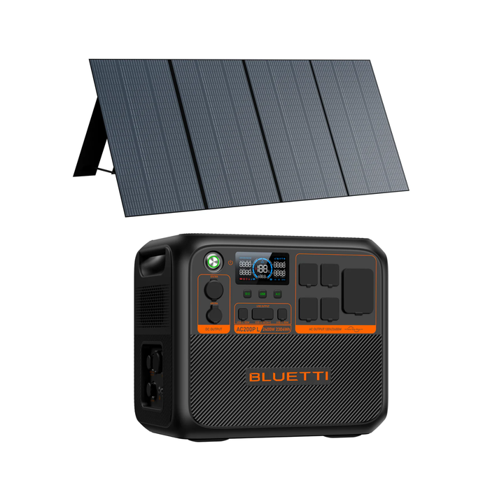 Bluetti AC200PL Solar Ready Power Station 2304Wh + 350W PV Solar Panel