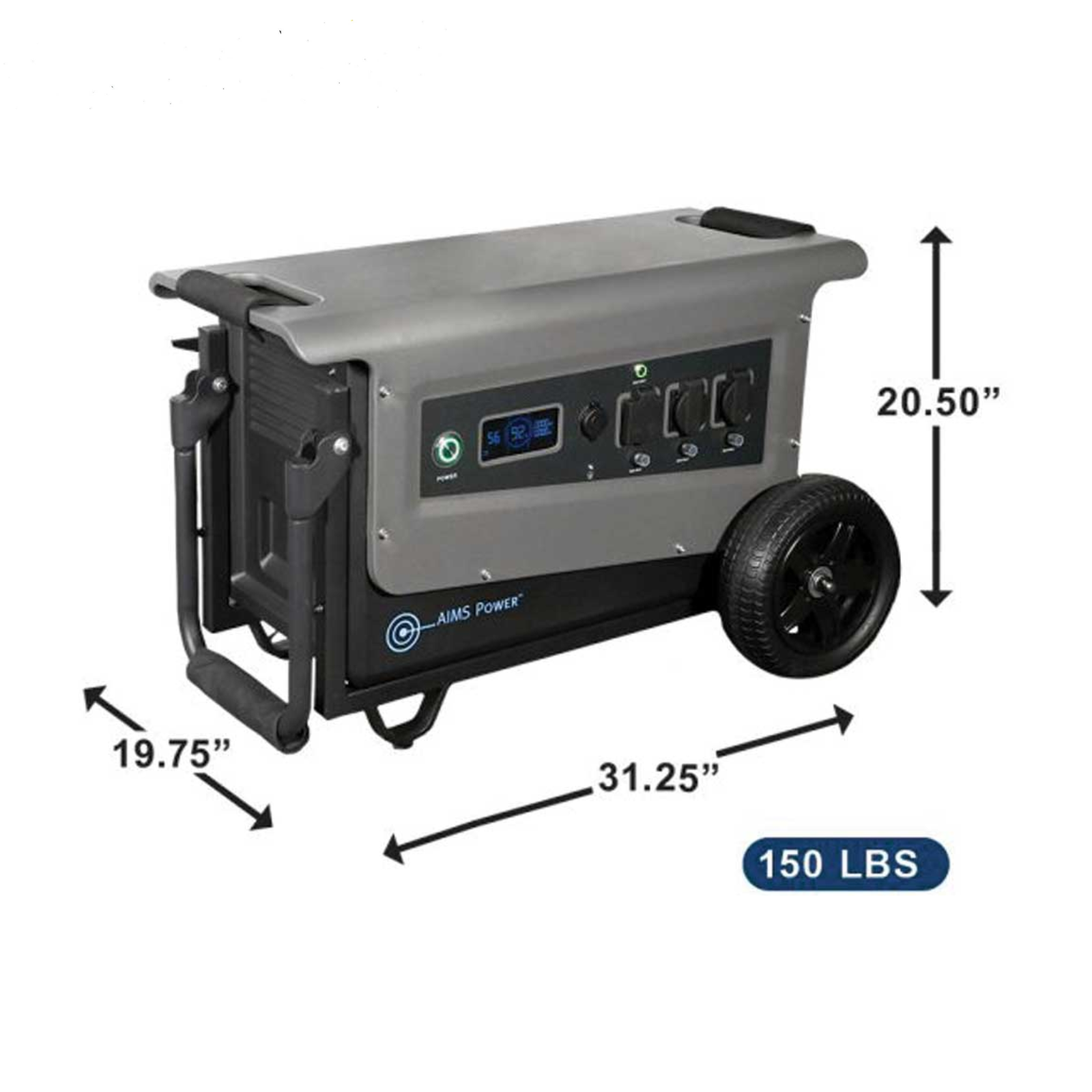 AIMS Power 5.04 KWH 33 AMP Portable Solar Generator Lithium Battery Backup - POWER FIT SHOP — Powering Preparedness, Health & Home