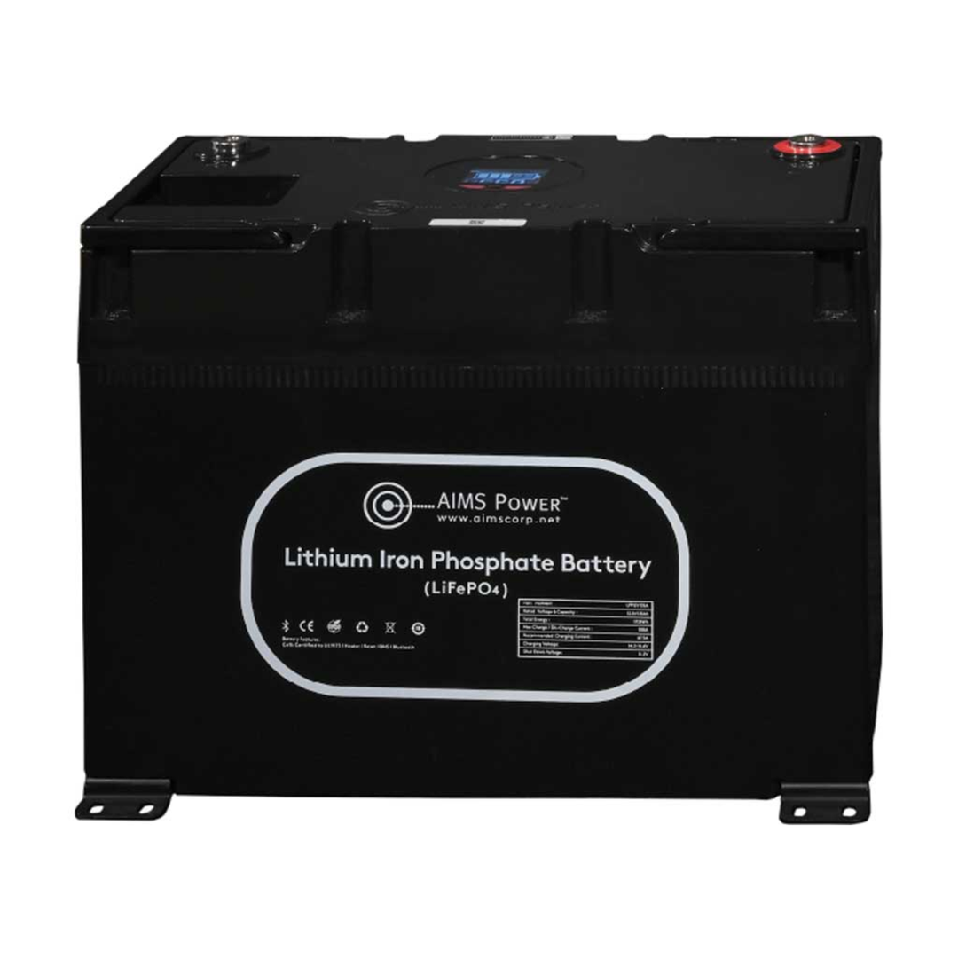 AIMS Power 12V 135Ah Lithium Battery Bluetooth Heater Wake Up Long Life