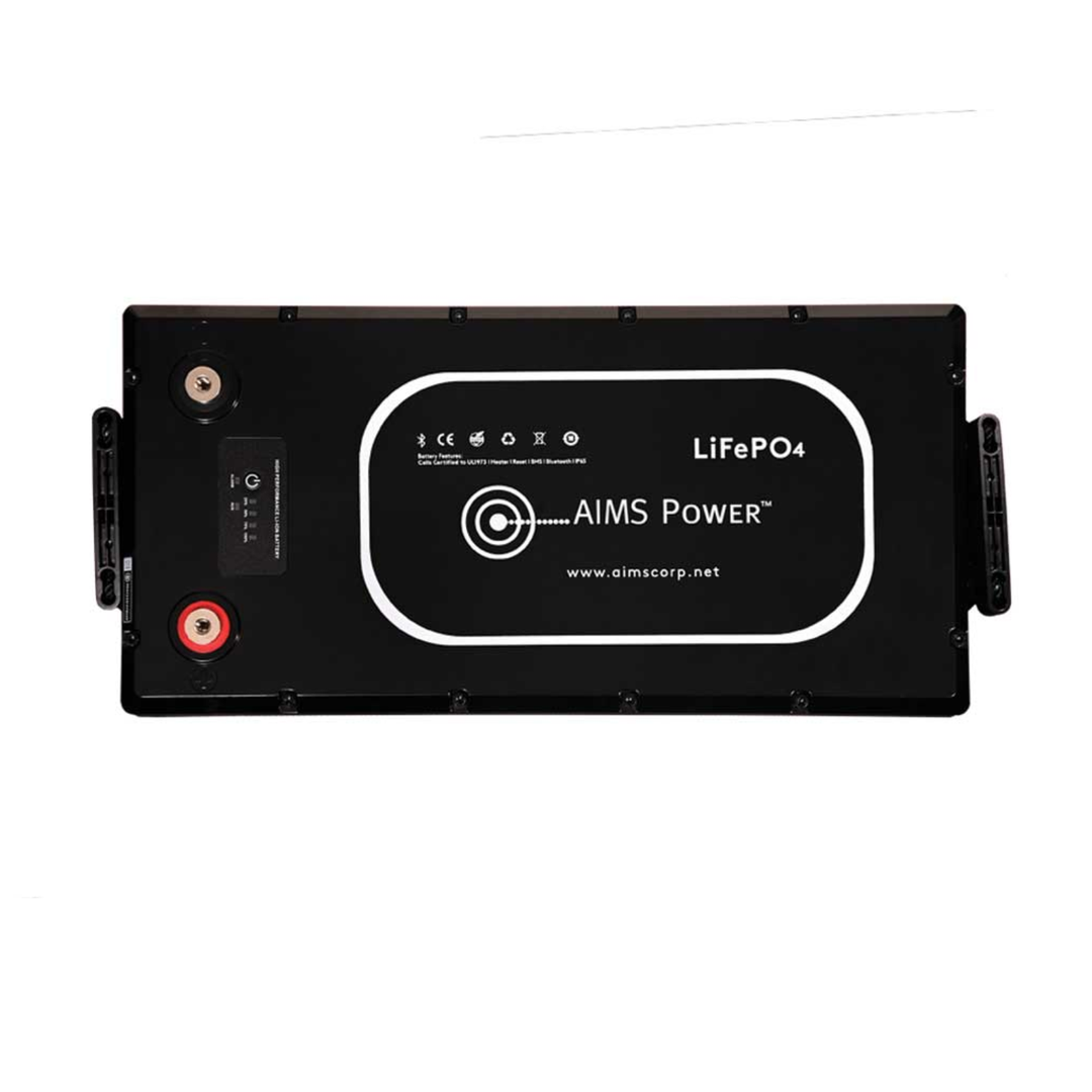 AIMS Power 12V 300Ah Lithium Battery Bluetooth Heater Wake Up Long Life