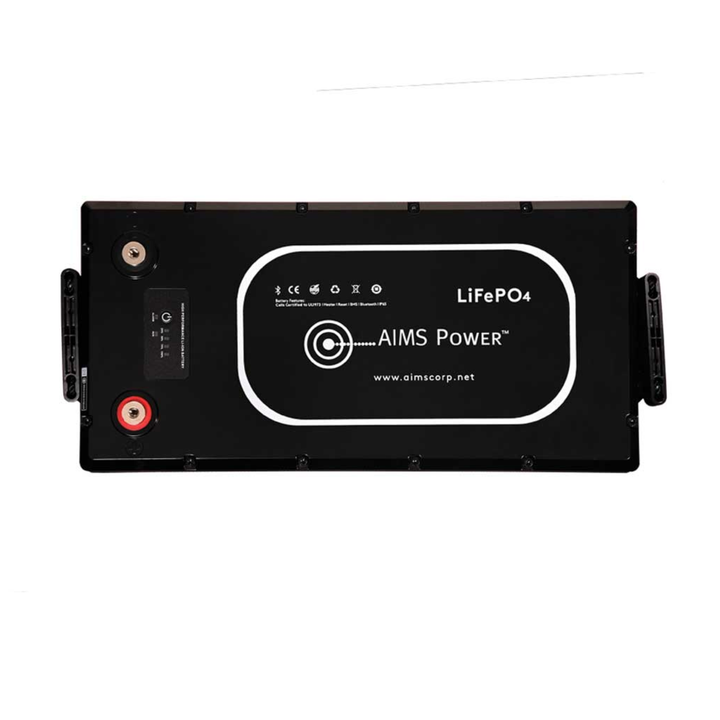 AIMS Power 12V 300Ah Lithium Battery Bluetooth Heater Wake Up Long Life