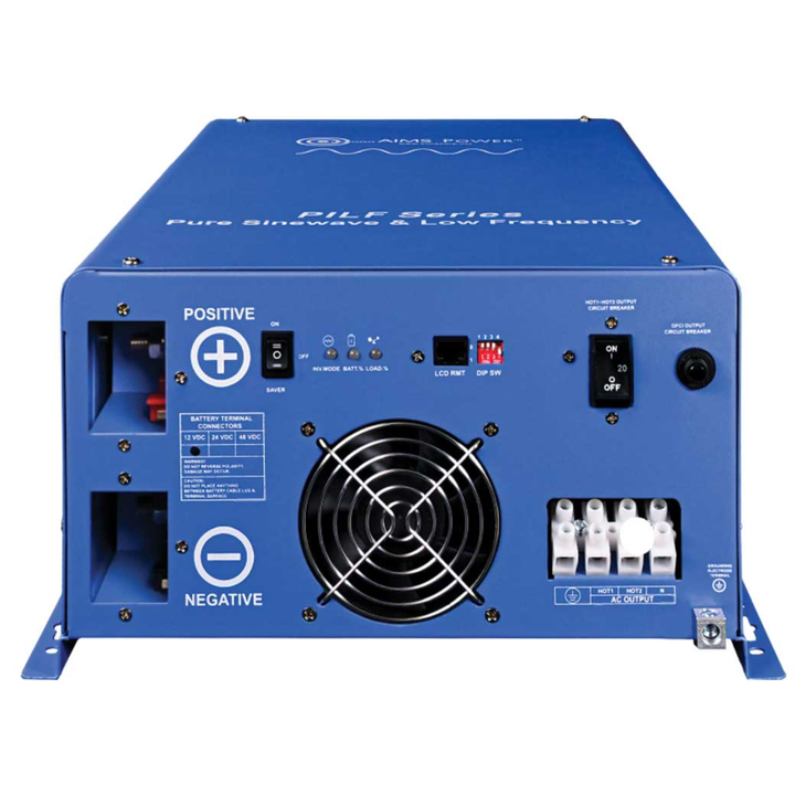 AIMS Power Inc 3000W 12V Split Phase Pure Sine Inverter VAC Split Phase Low