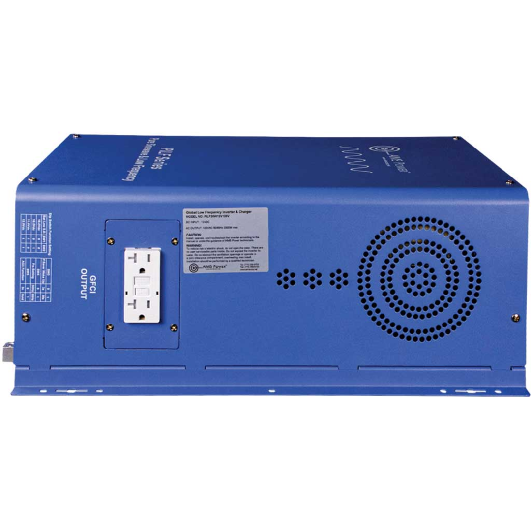 AIMS Power Inc 3000W 12V Split Phase Pure Sine Inverter VAC Split Phase Low