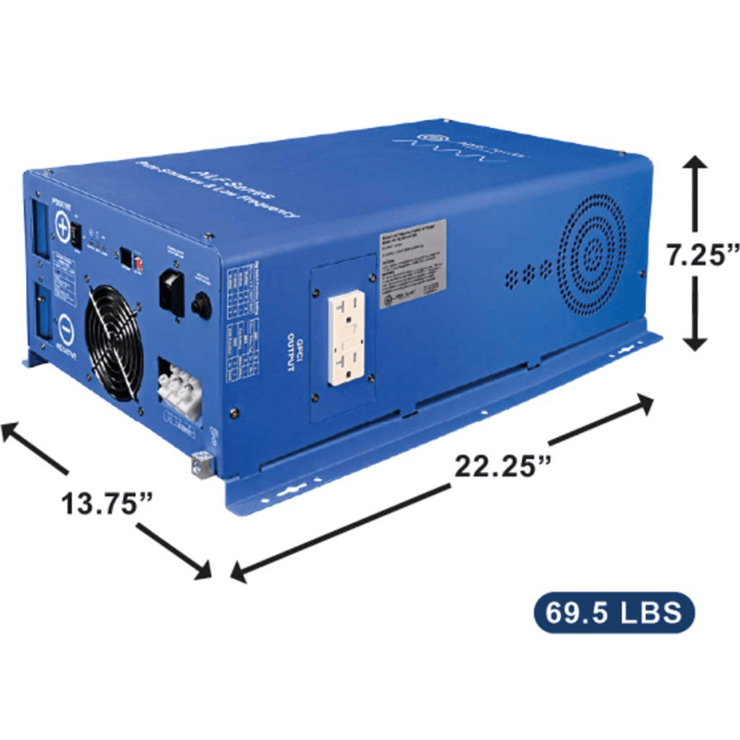 AIMS Power 4000W 12V Industrial Low Frequency Pure Sine Wave Inverter