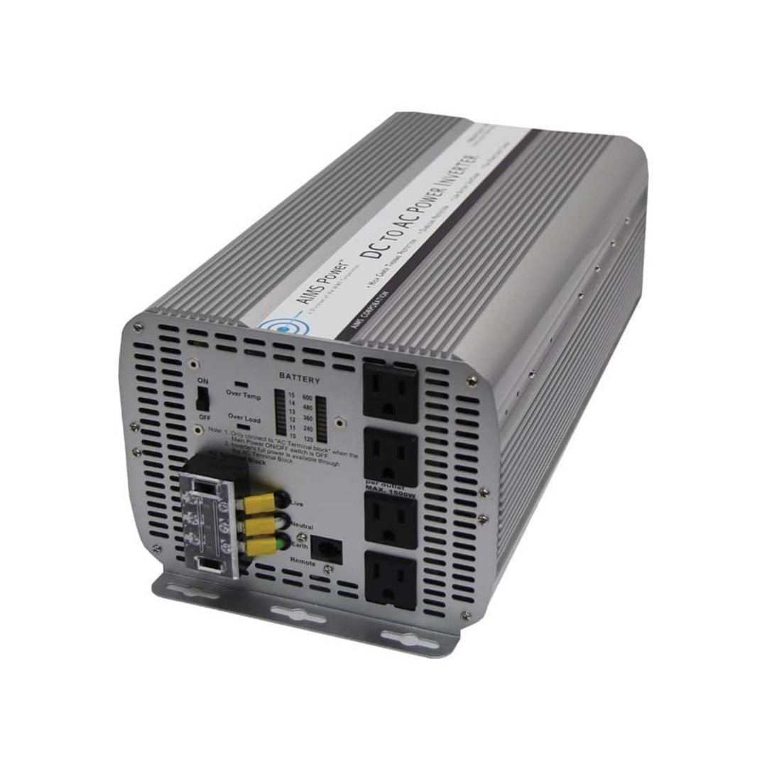 AIMS Power Inc 5000W 12V Modified Sine Wave Inverter Internally Fuse Protected