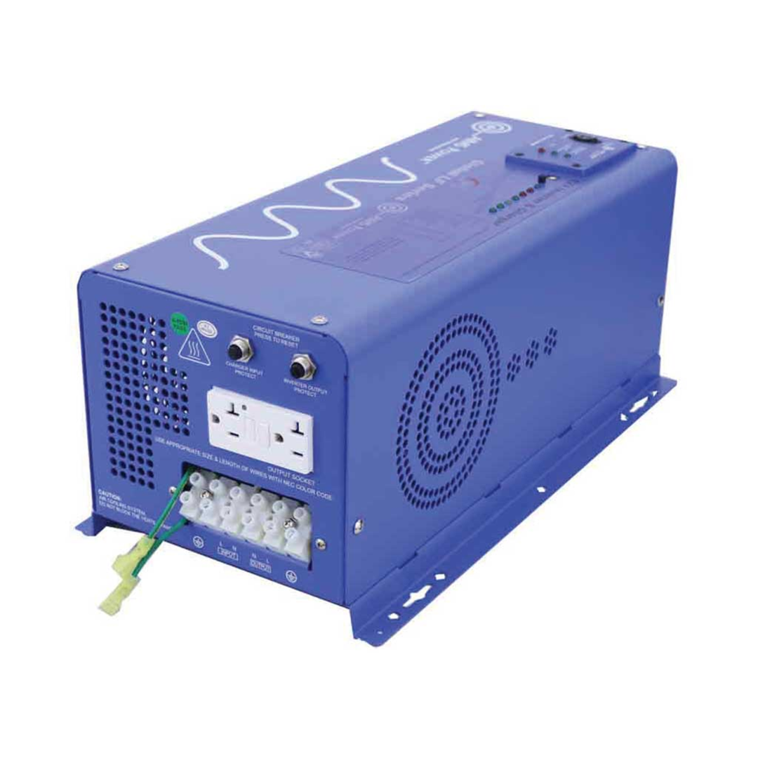 AIMS Power Inc 3000 Watt 12 Volt Pure Sine Wave Inverter Charger Auto Gen Start