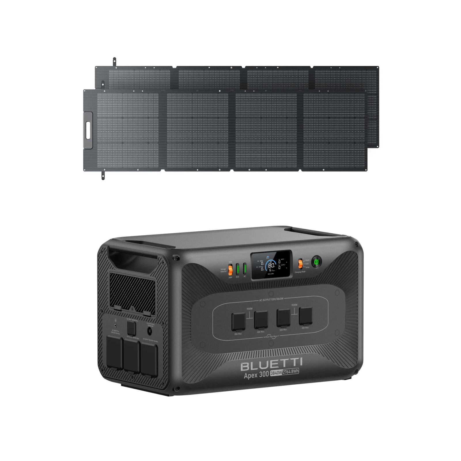 BLUETTI Apex 300 Portable Power Station 2764.8Wh + QTY 2 OF 200W Solar Panels - POWER FIT SHOP — Powering Preparedness, Health & Home