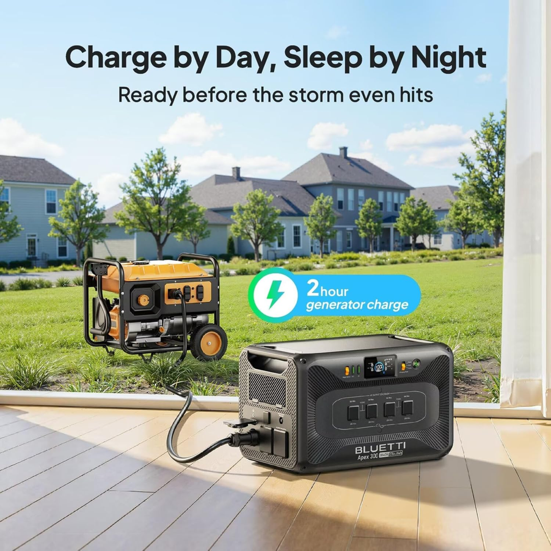 Bluetti Apex 300 Portable Power Station 2765Wh 3840W Solar Generator Home Backup - POWER FIT SHOP — Powering Preparedness, Health &amp; Home