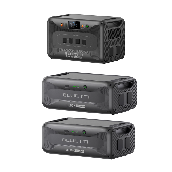 Bluetti Apex 300 Portable Power Station 8294.4Wh + QTY 2 OF B300K Batteries