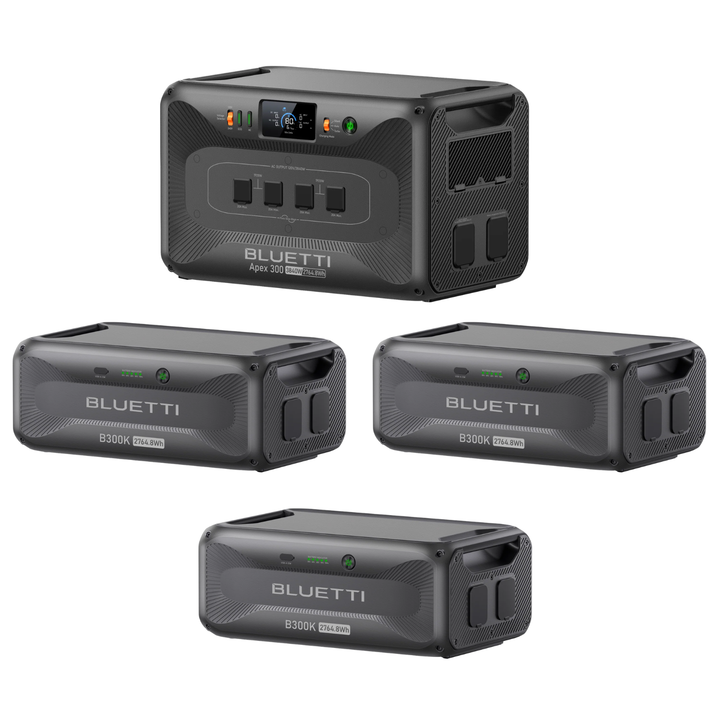 Bluetti Apex 300 Portable Power Station 11059.2Wh + QTY 3 OF B300K Batteries