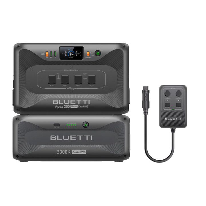 BLUETTI Apex 300 Power Station 5529.6Wh + B300K Battery + Power Hub D1