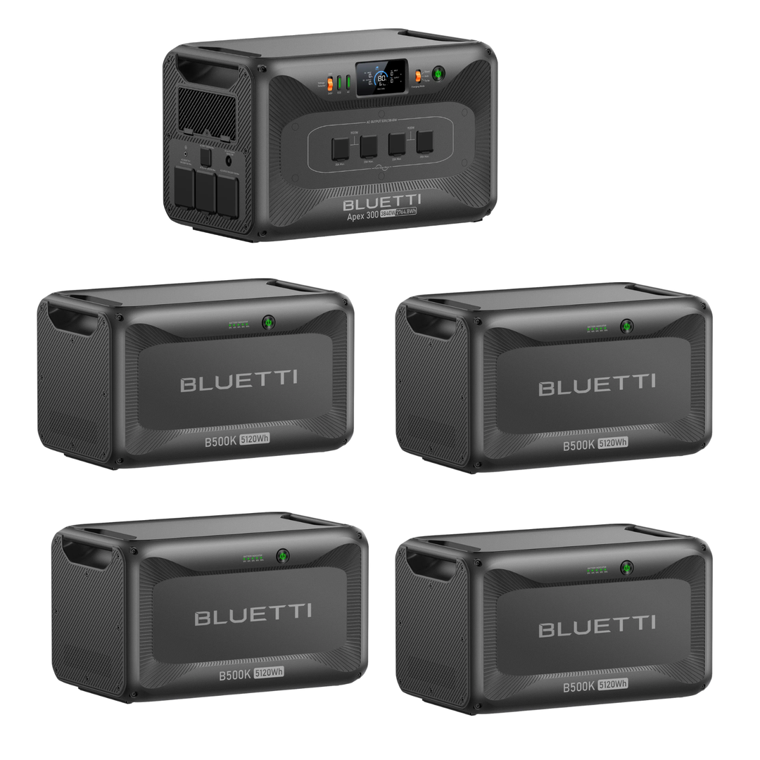 Bluetti Apex 300 Portable Power Station 23244.8Wh + QTY 4 OF B500K Batteries