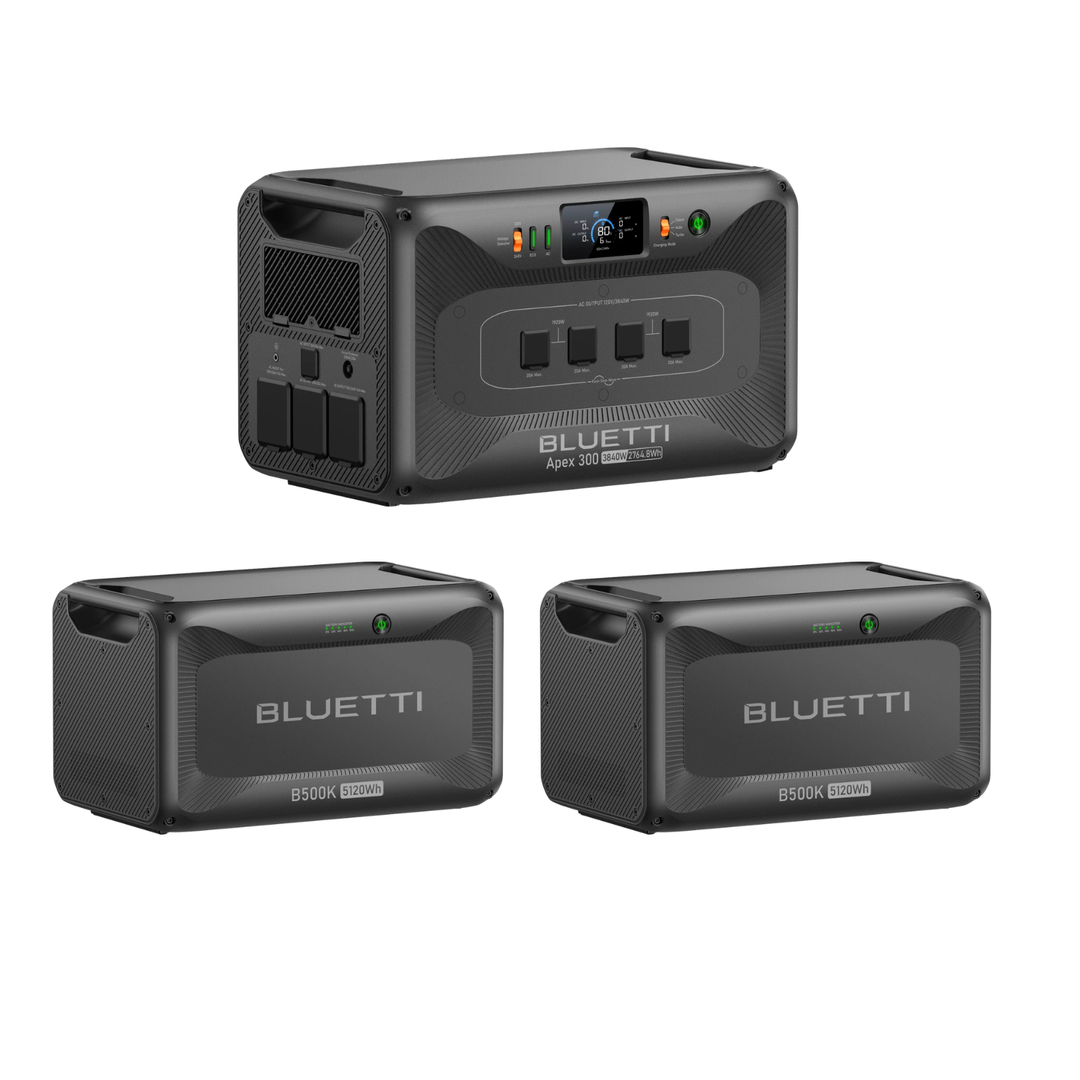 Bluetti Apex 300 Portable Power Station 13004.8Wh + QTY 2 OF B500K Batteries