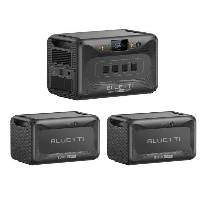 Bluetti Apex 300 Portable Power Station 13004.8Wh + QTY 2 OF B500K Batteries