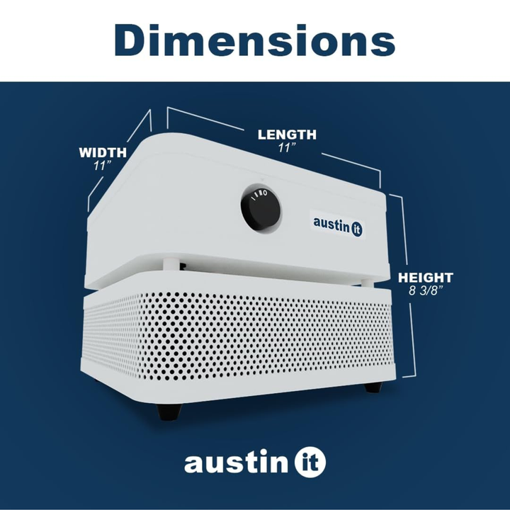 Austin Air IT Unit With HEPA Compact Allergy Purifier For Dust White C100C1