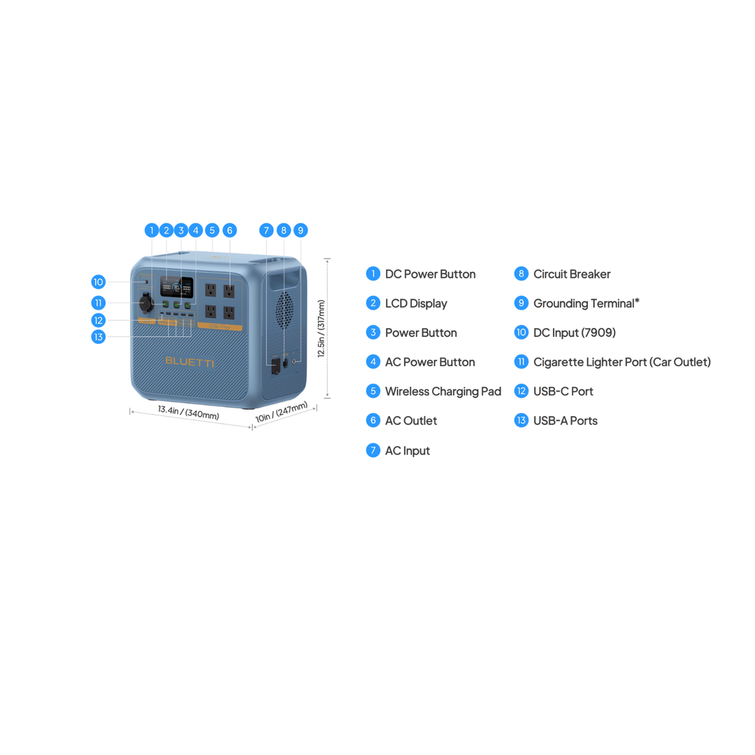 Bluetti Pioneer Na 1500W Cold-Proof Sodium Portable Power Station 900Wh - POWER FIT SHOP — Powering Preparedness, Health &amp; Home