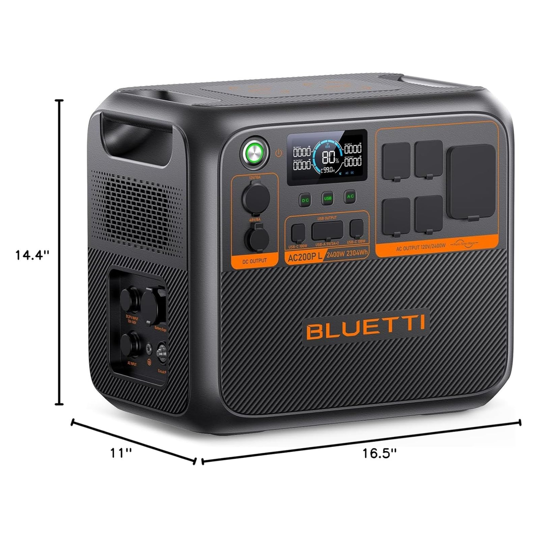 Bluetti AC200PL 2400W Portable Power Station Home RV Outdoor Backup - POWER FIT SHOP — Powering Preparedness, Health &amp; Home