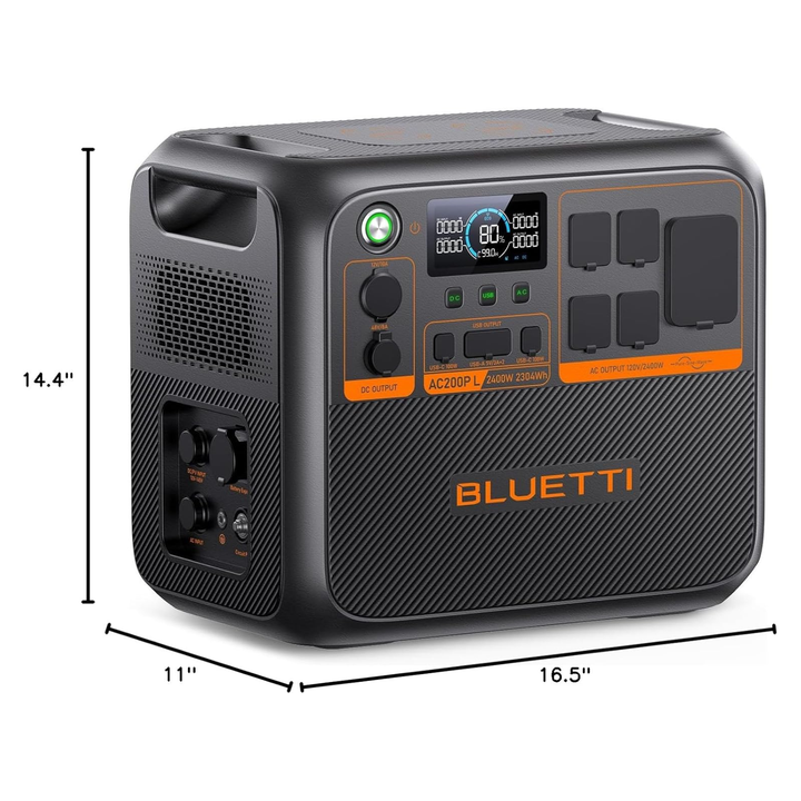 Bluetti AC200PL 2400W Portable Power Station Home RV Outdoor Backup - POWER FIT SHOP — Powering Preparedness, Health &amp; Home