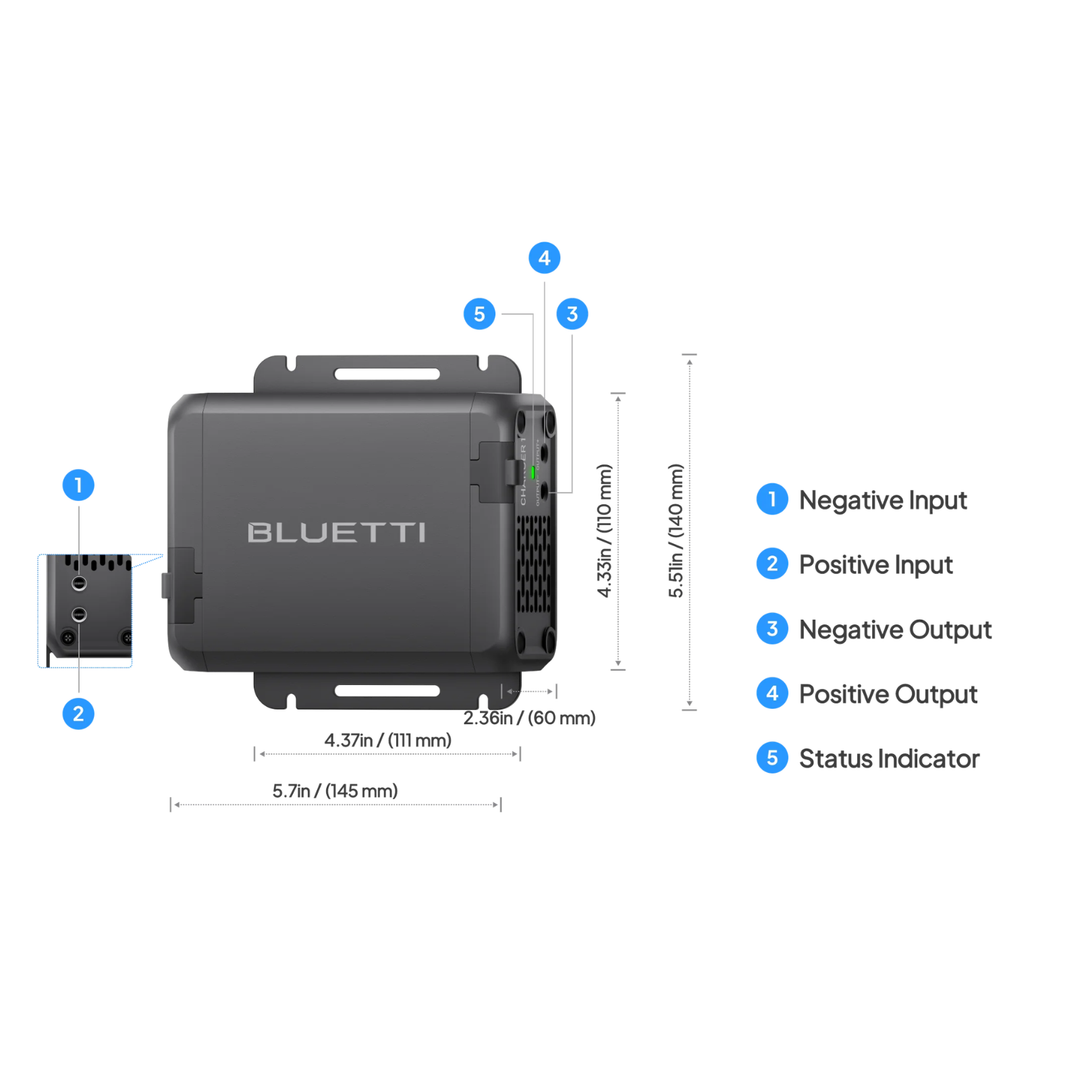 Bluetti AC180P Solar Ready Power Station + Charger 1 Alternator Charger