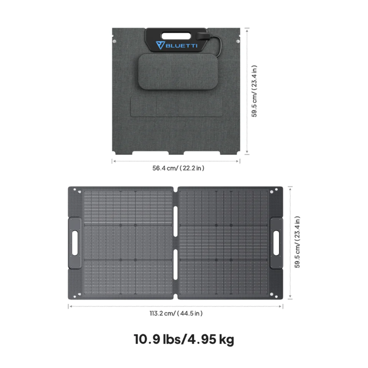 BLUETTI AC180 Solar Portable Power Station 1152Wh + 100W Foldable Solar Panel