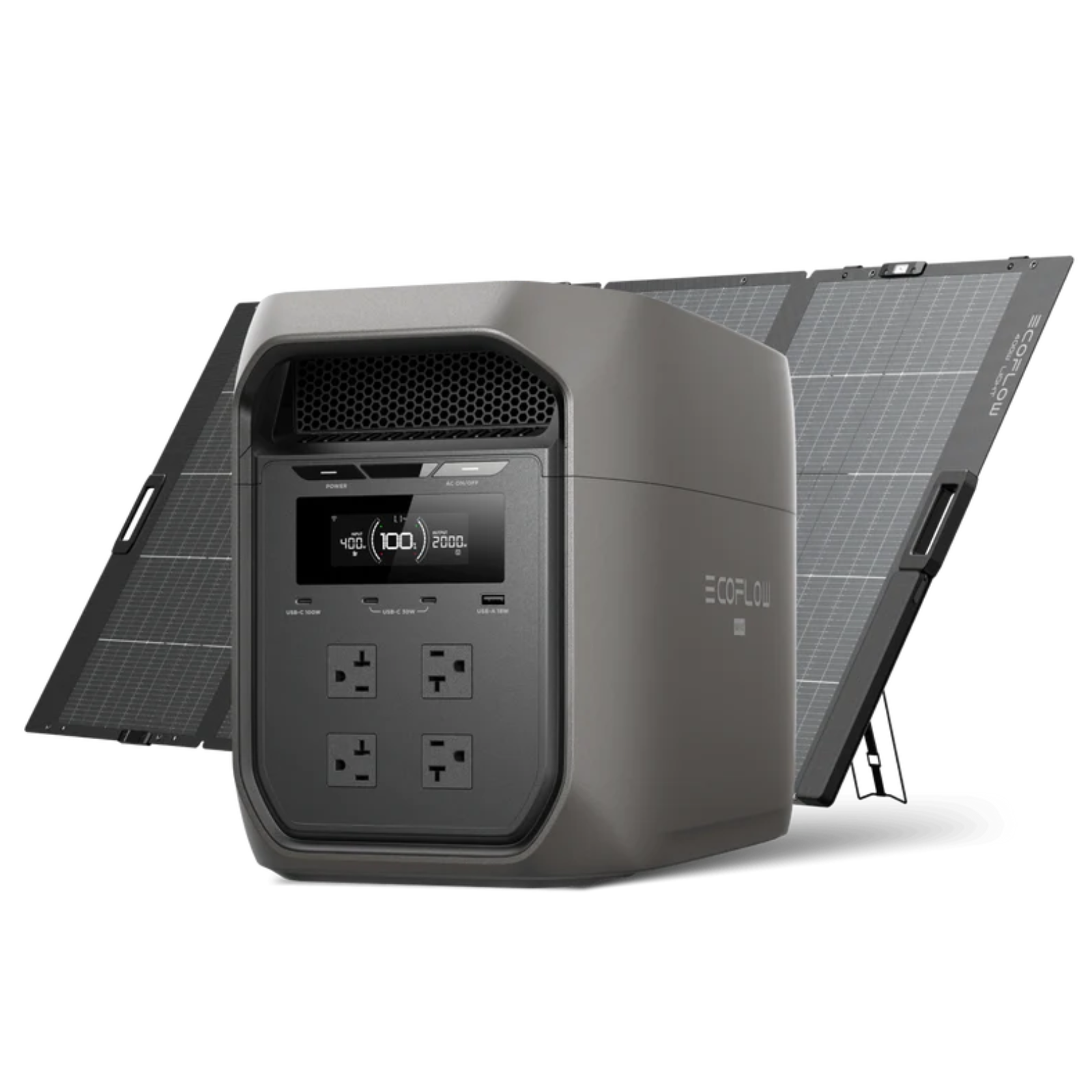 DELTA 3 Max 2048Wh Black + 400W Solar Panel