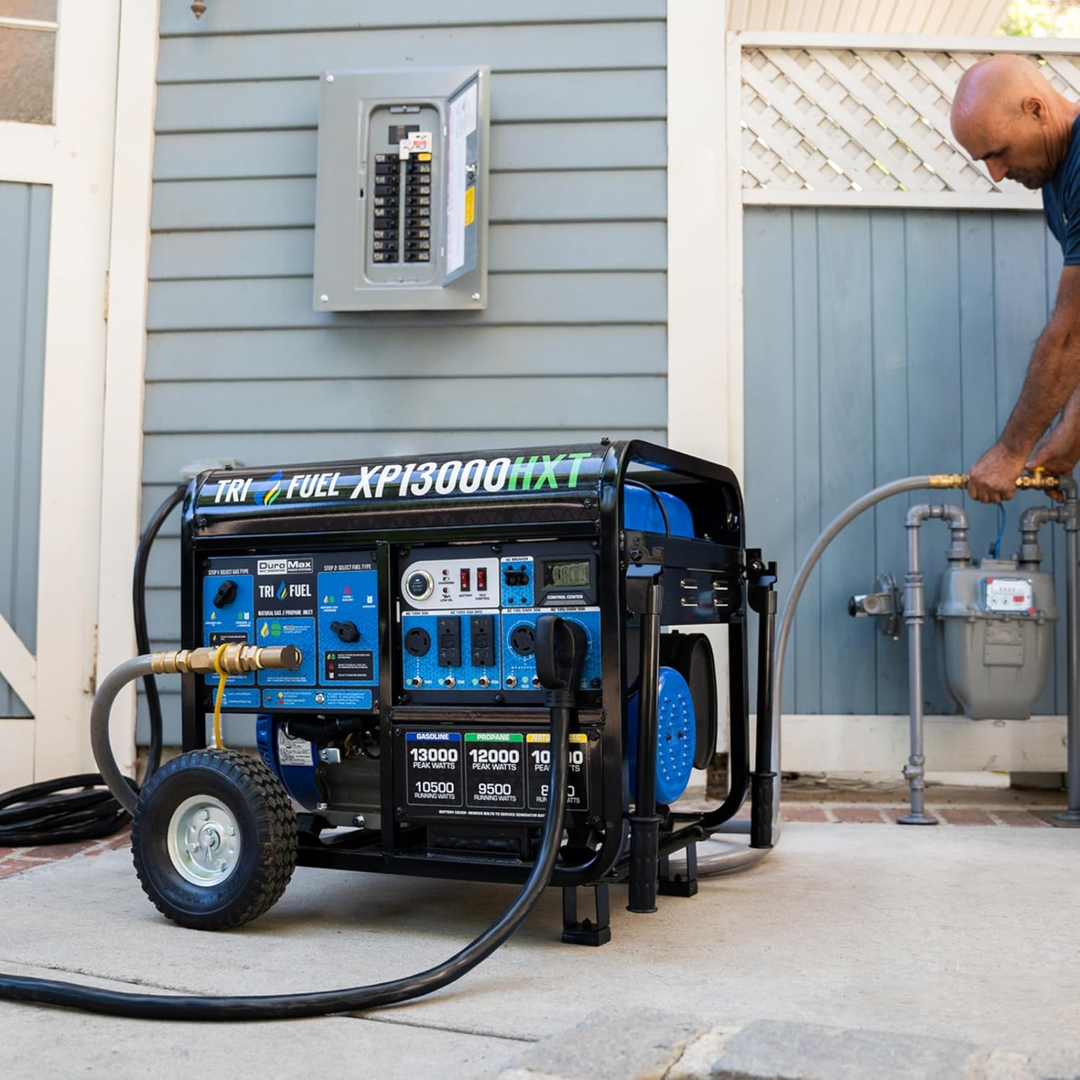 DuroMax XP13000HXT 13000 Watt Tri Fuel Portable Generator Home Backup Power - POWER FIT SHOP — Powering Preparedness, Health &amp; Home