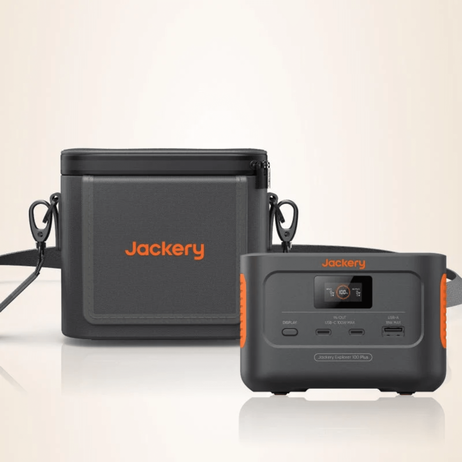 Jackery Explorer 100 Plus Portable Power Station 99Wh + Mini Carrying Bag - POWER FIT SHOP — Powering Preparedness, Health & Home