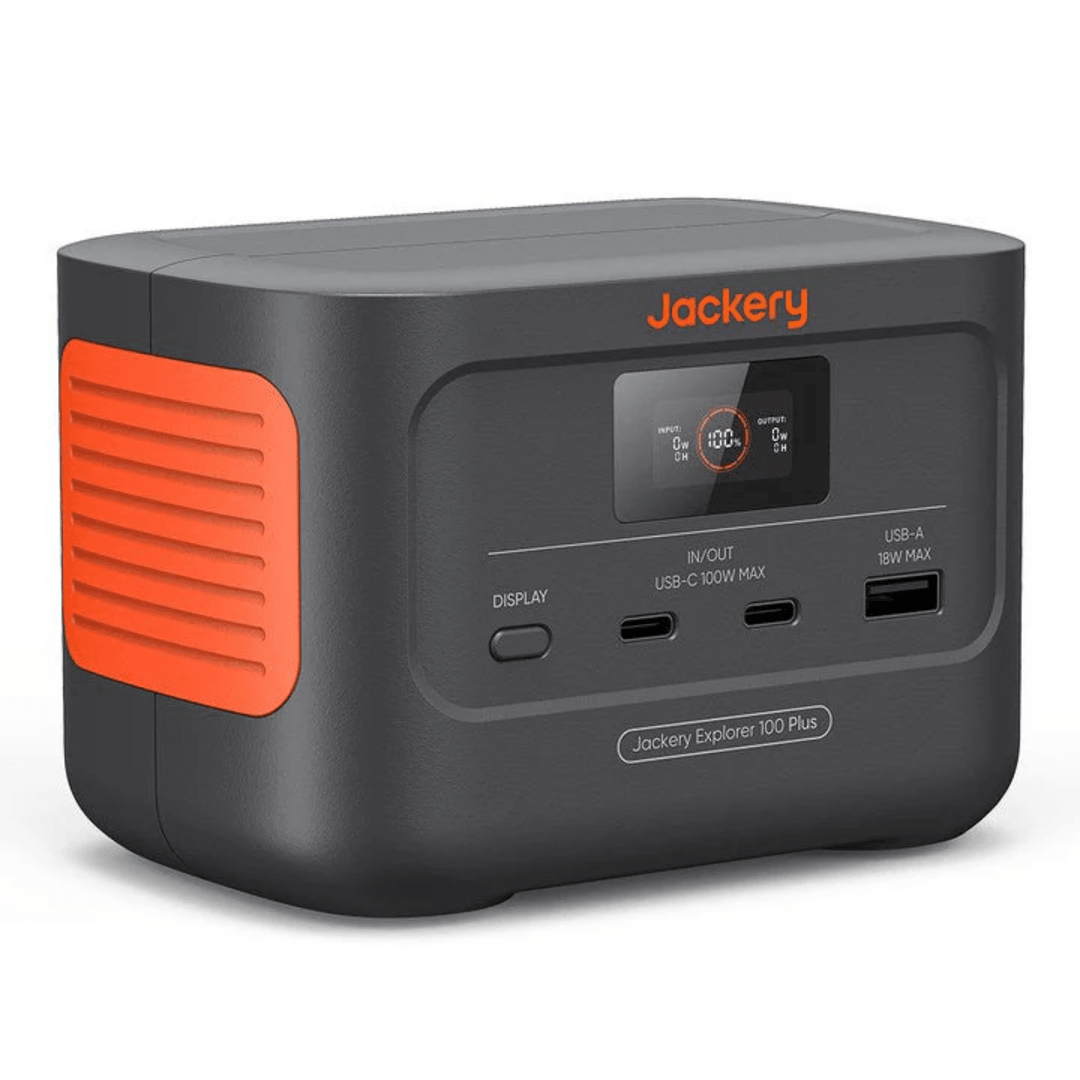Jackery Explorer 100 Plus Portable Power Station 99Wh + Mini Carrying Bag - POWER FIT SHOP — Powering Preparedness, Health &amp; Home