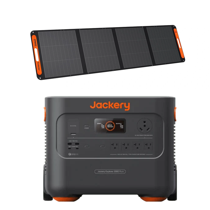 Jackery Explorer 2000 Plus Portable Power Station + SolarSaga 200W Solar Panel