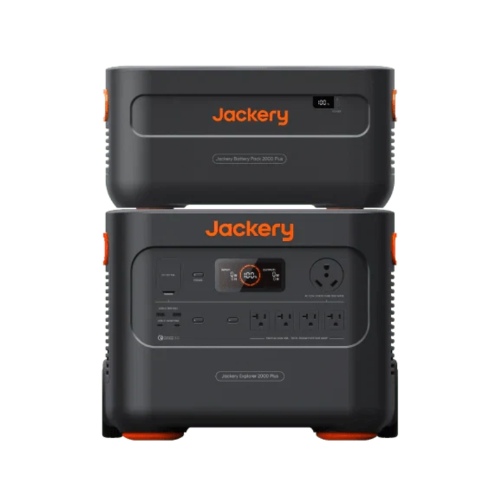 Jackery Explorer 2000 Plus + E2000Plus Battery + 2 SolarSaga 200W Solar Panels