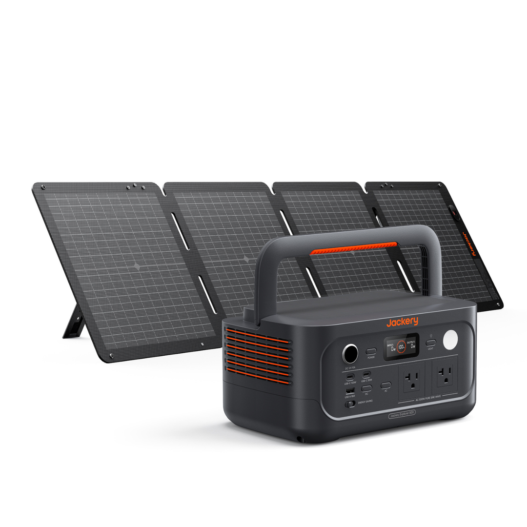 Jackery Explorer E500V2 512Wh Portable Power Station Peak + 100W Air Solar Panel