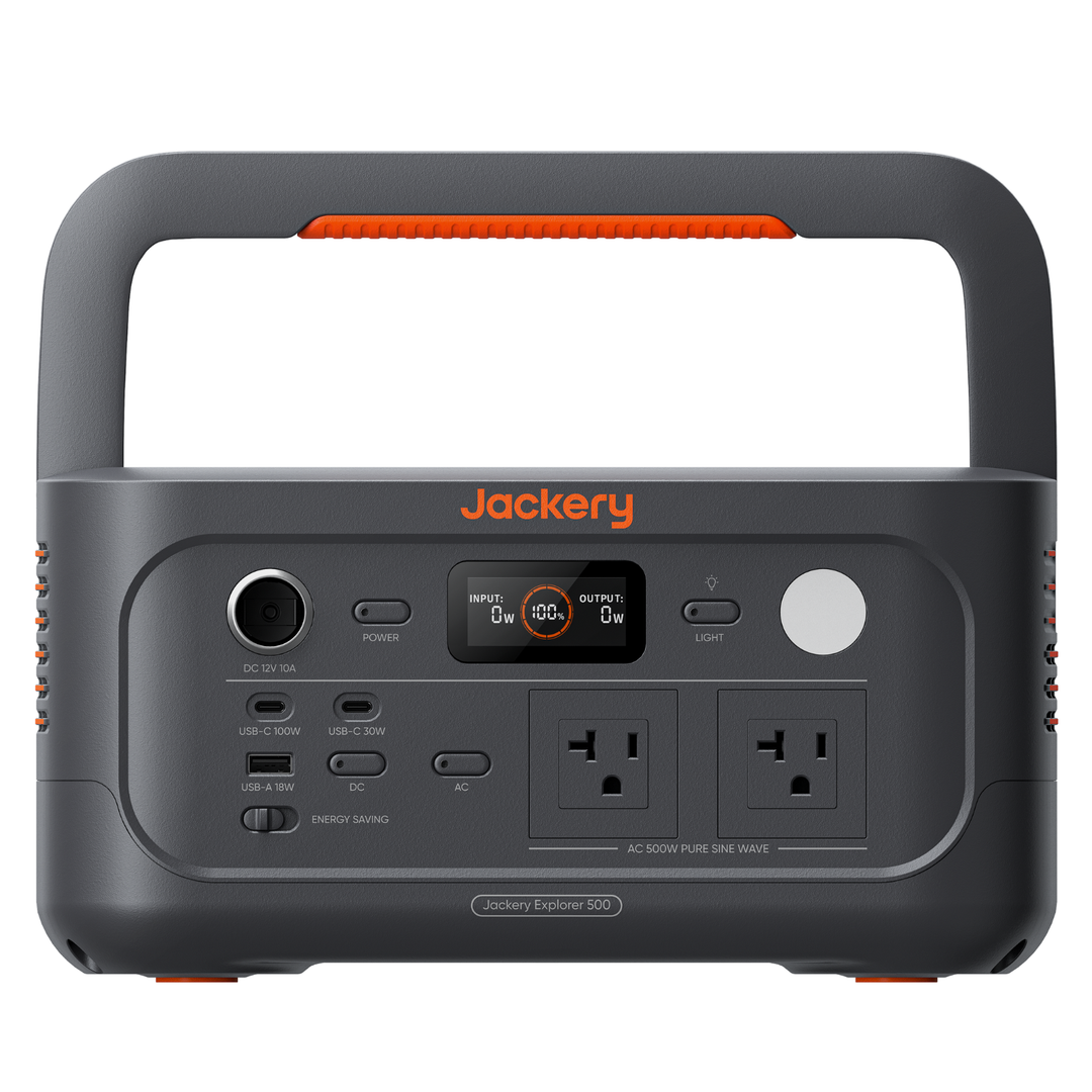 Jackery Explorer E500V2 512Wh Portable Power Station Peak + 100W Air Solar Panel