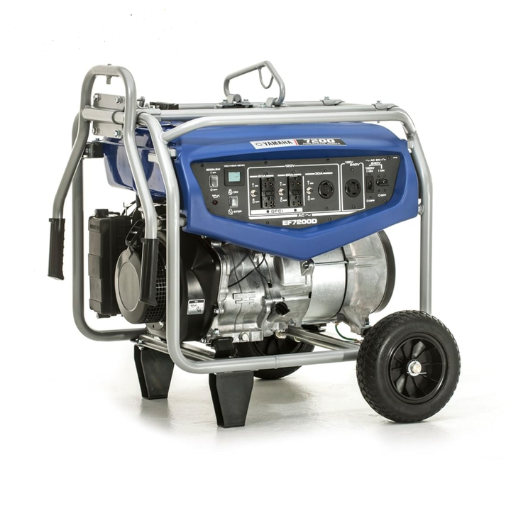 Yamaha EF7200D 7200 Watt Portable Generator Manual Start Wheels - POWER FIT SHOP — Powering Preparedness, Health &amp; Home