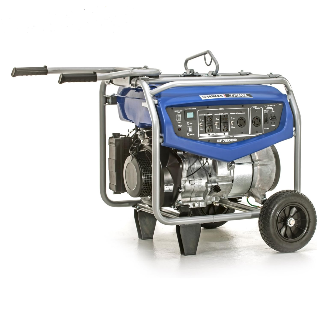 Yamaha EF7200D 7200 Watt Portable Generator Manual Start Wheels - POWER FIT SHOP — Powering Preparedness, Health &amp; Home
