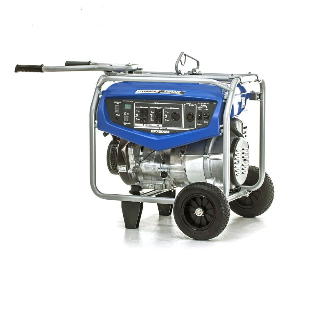 Yamaha EF7200D 7200 Watt Portable Generator Manual Start Wheels - POWER FIT SHOP — Powering Preparedness, Health &amp; Home