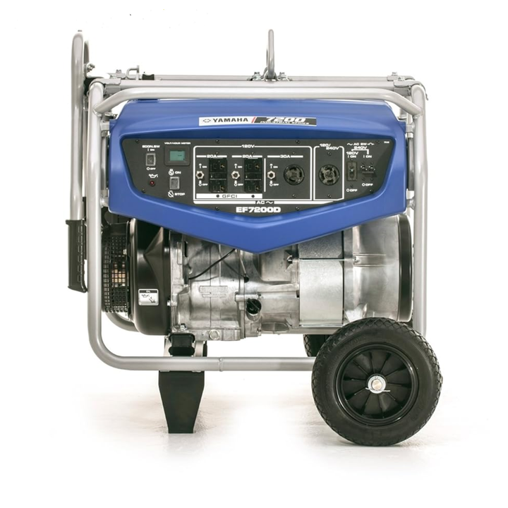 Yamaha EF7200D 7200 Watt Portable Generator Manual Start Wheels - POWER FIT SHOP — Powering Preparedness, Health &amp; Home