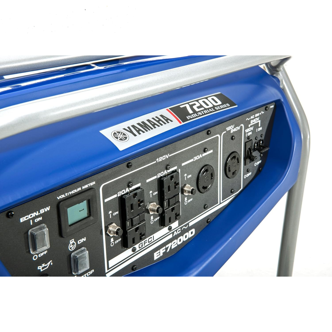 Yamaha EF7200D 7200 Watt Portable Generator Manual Start Wheels - POWER FIT SHOP — Powering Preparedness, Health &amp; Home