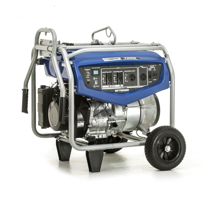 Yamaha EF7200D 7200 Watt Portable Generator Manual Start Wheels - POWER FIT SHOP — Powering Preparedness, Health &amp; Home