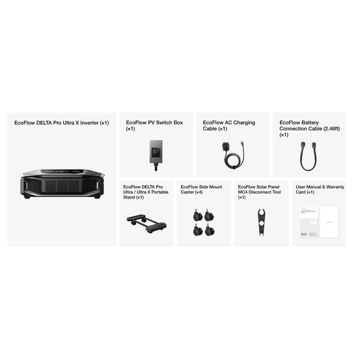 EcoFlow DELTA Pro Ultra X Inverter + Qty 2 Batteries Whole Home Backup - POWER FIT SHOP — Powering Preparedness, Health &amp; Home