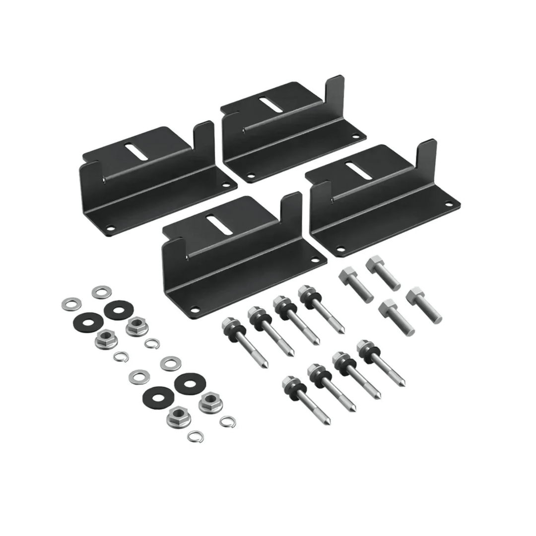 EcoFlow QTY 2 of 100W Rigid Solar Panels + QTY 2 of Solar Panel Mounting Feet - POWER FIT SHOP — Powering Preparedness, Health &amp; Home