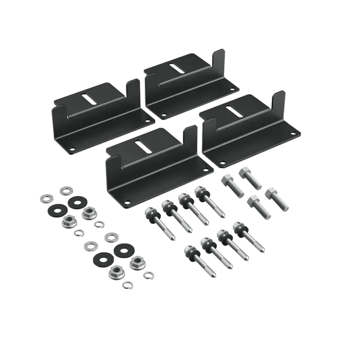 EcoFlow QTY 2 of 100W Rigid Solar Panels + QTY 2 of Solar Panel Mounting Feet - POWER FIT SHOP — Powering Preparedness, Health &amp; Home