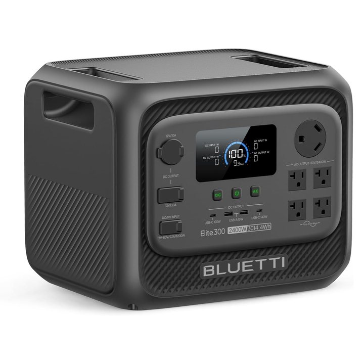 Bluetti Elite 320 Portable Power Station 2400W Solar Generator RV Home Backup - POWER FIT SHOP — Powering Preparedness, Health &amp; Home